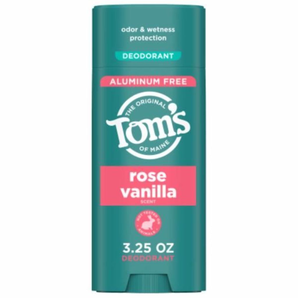Tom s Of Maine Deodorant & Antiperspirant-Aluminum-Free Rose Vanilla 3.25 oz Stick