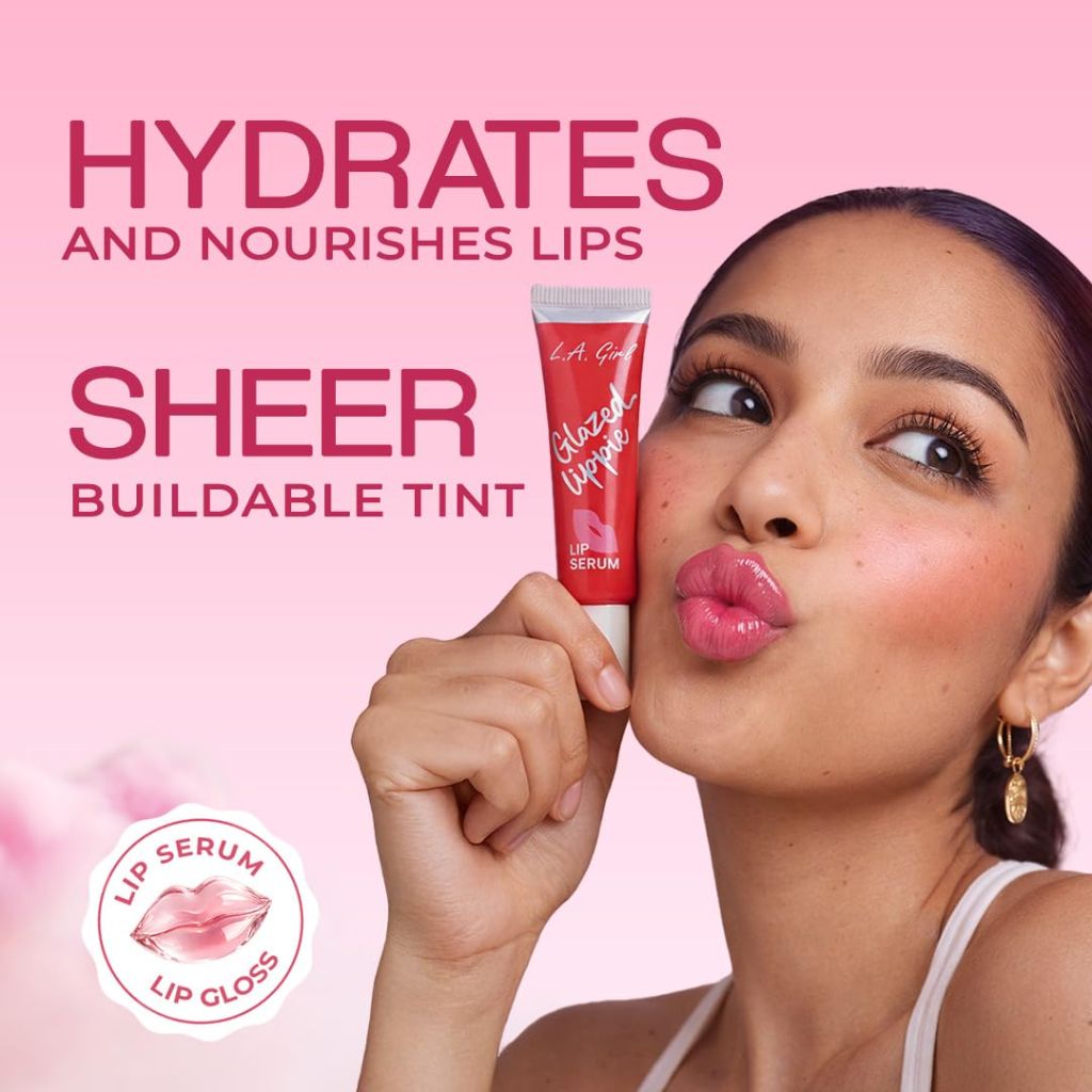 L.A. Girl Glazed Lippie Lip Serum, Nudie GLG955