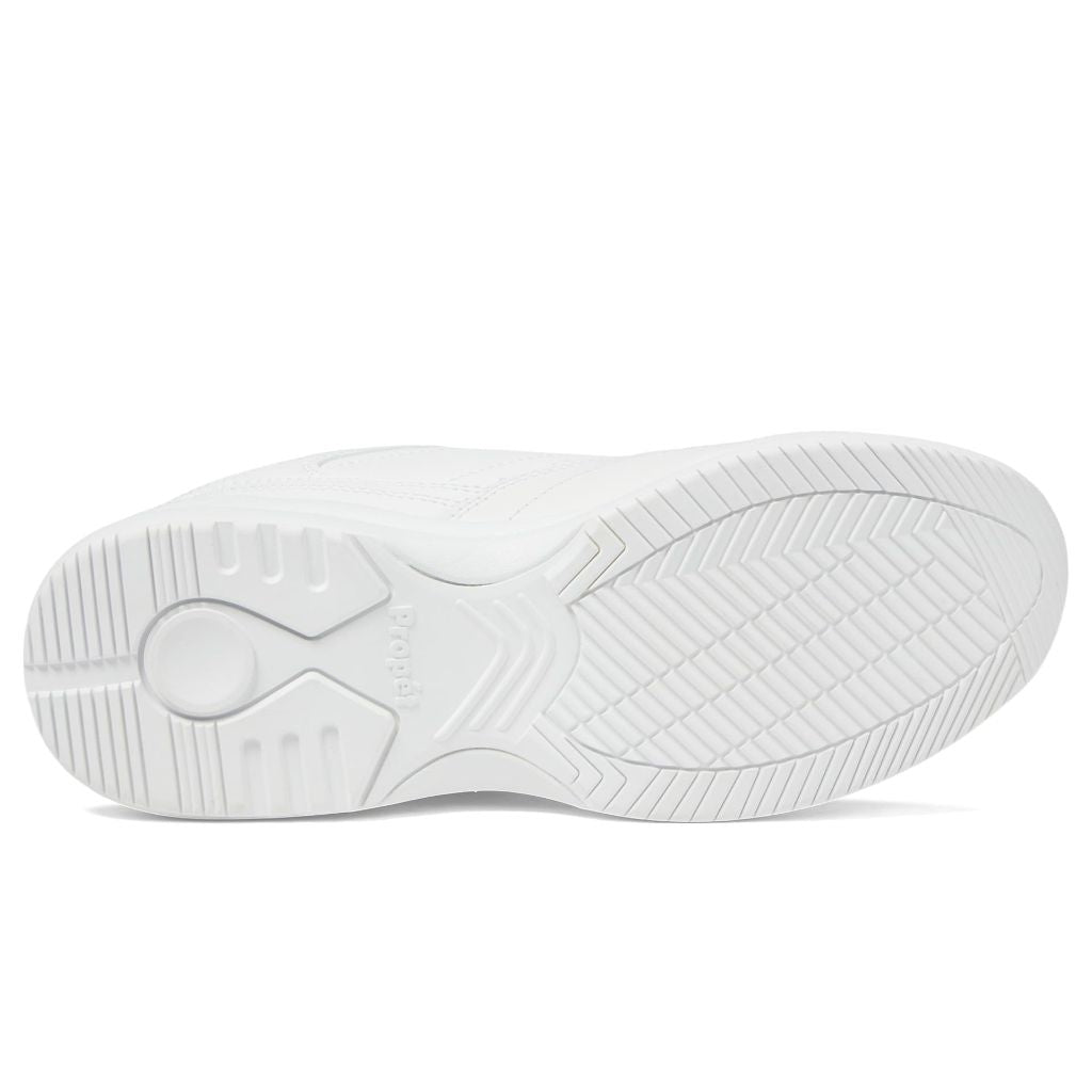 SZ 6.5 2XWD Propét Women's LifeWalker Flex Leather Orhotic Comfort Walking Shoes | White
