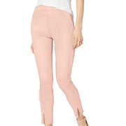 HUE Women's Sateen High Waist Skimmer Leggings Hosiery, Barely Pink, Medium US