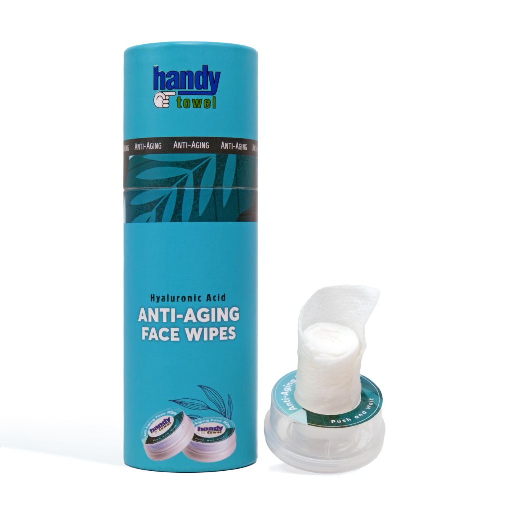 Handy Towel Anti-Aging Facial Care Wipes, 8 Count