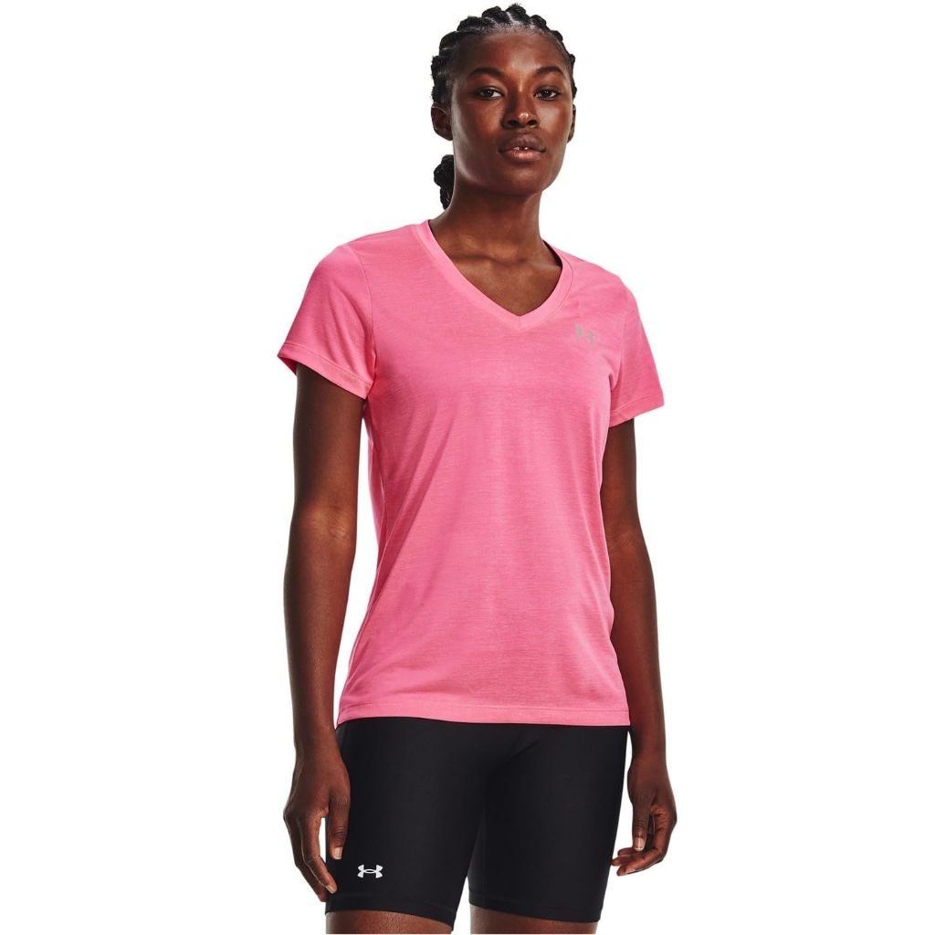 Under Armour | Women's UA Tech Twist V-Neck Top, Pink, Size XS