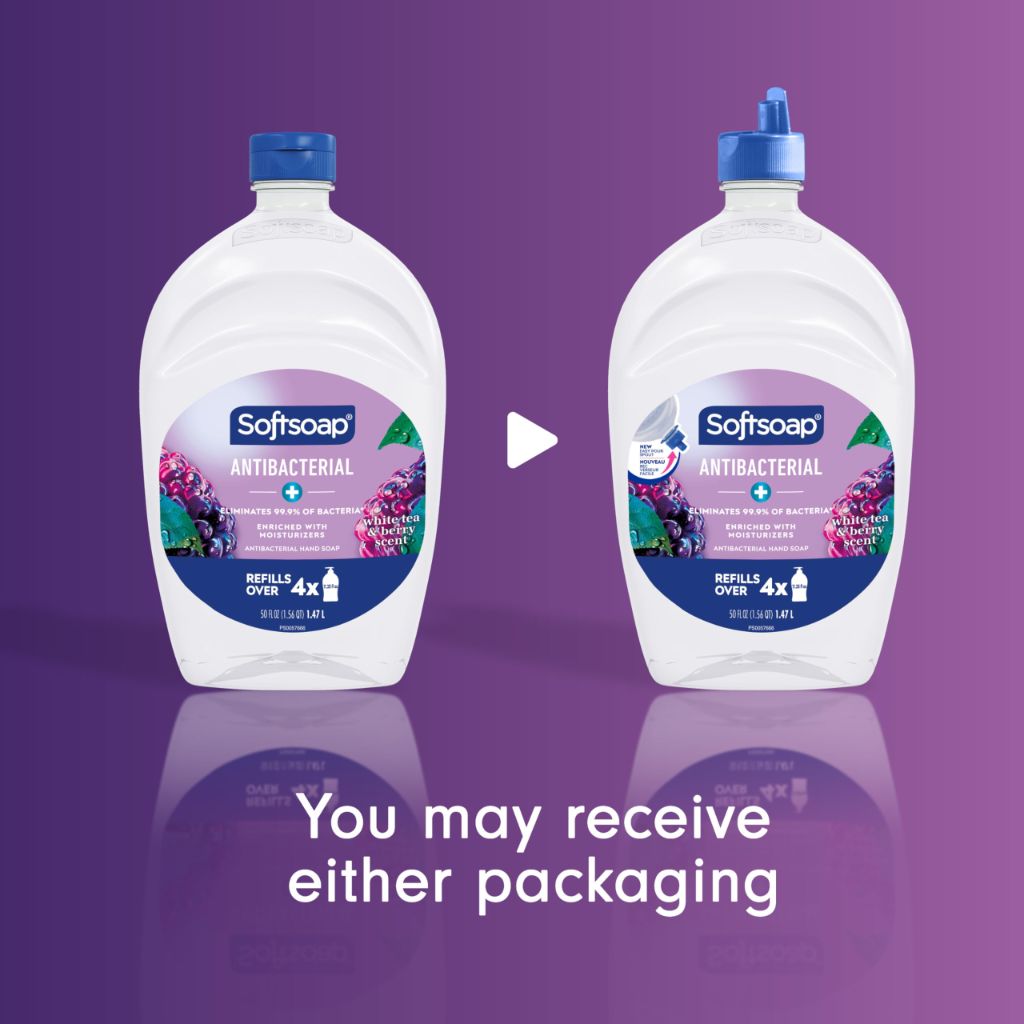 Softsoap Antibacterial Liquid Hand Soap Refill - White Tea and Berry, 50 fl. oz.