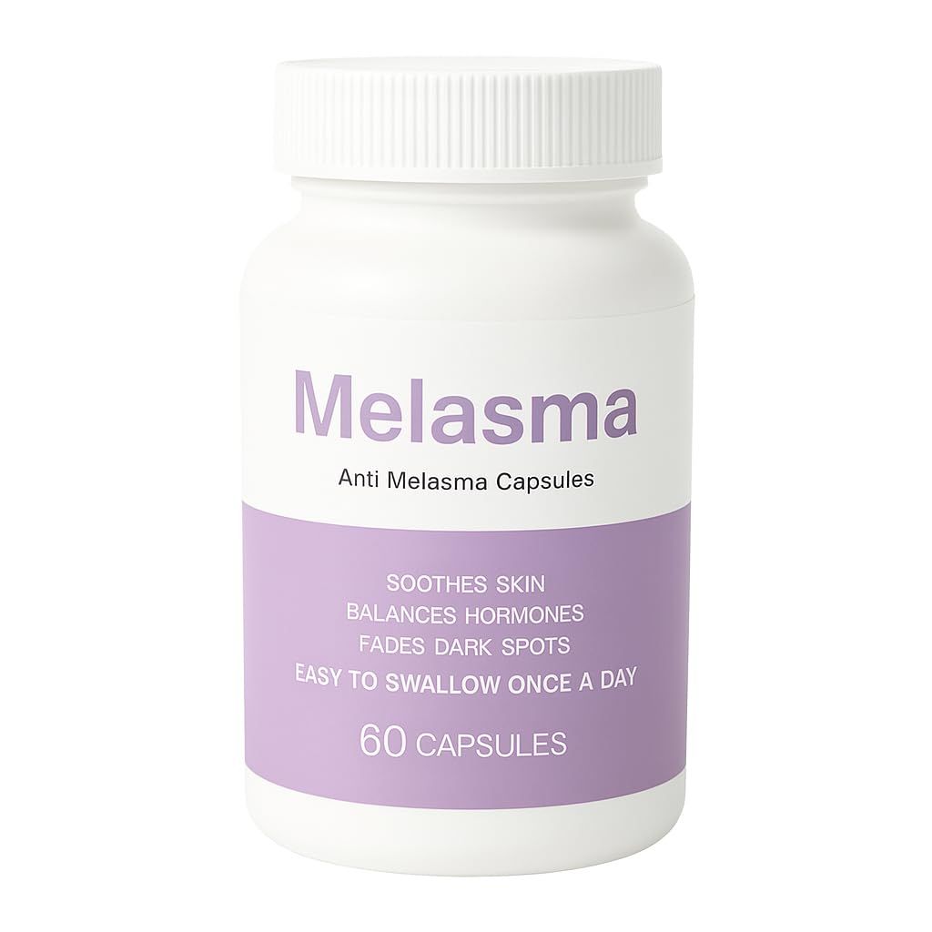 PlocoXe Melanina Anti-Melasma Capsules, Melanina Supplement with Dim, Turmeric Extract, Ashwagandha 60 Capsules