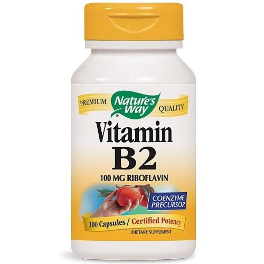 Nature's Way Riboflavin (Vitamin B2) 100mg 100 Capsules
