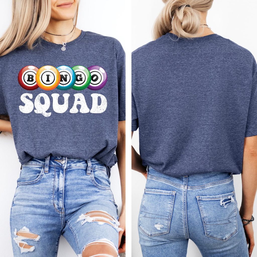 Kite and Crest Bingo Squad T-Shirt – Navy - XL