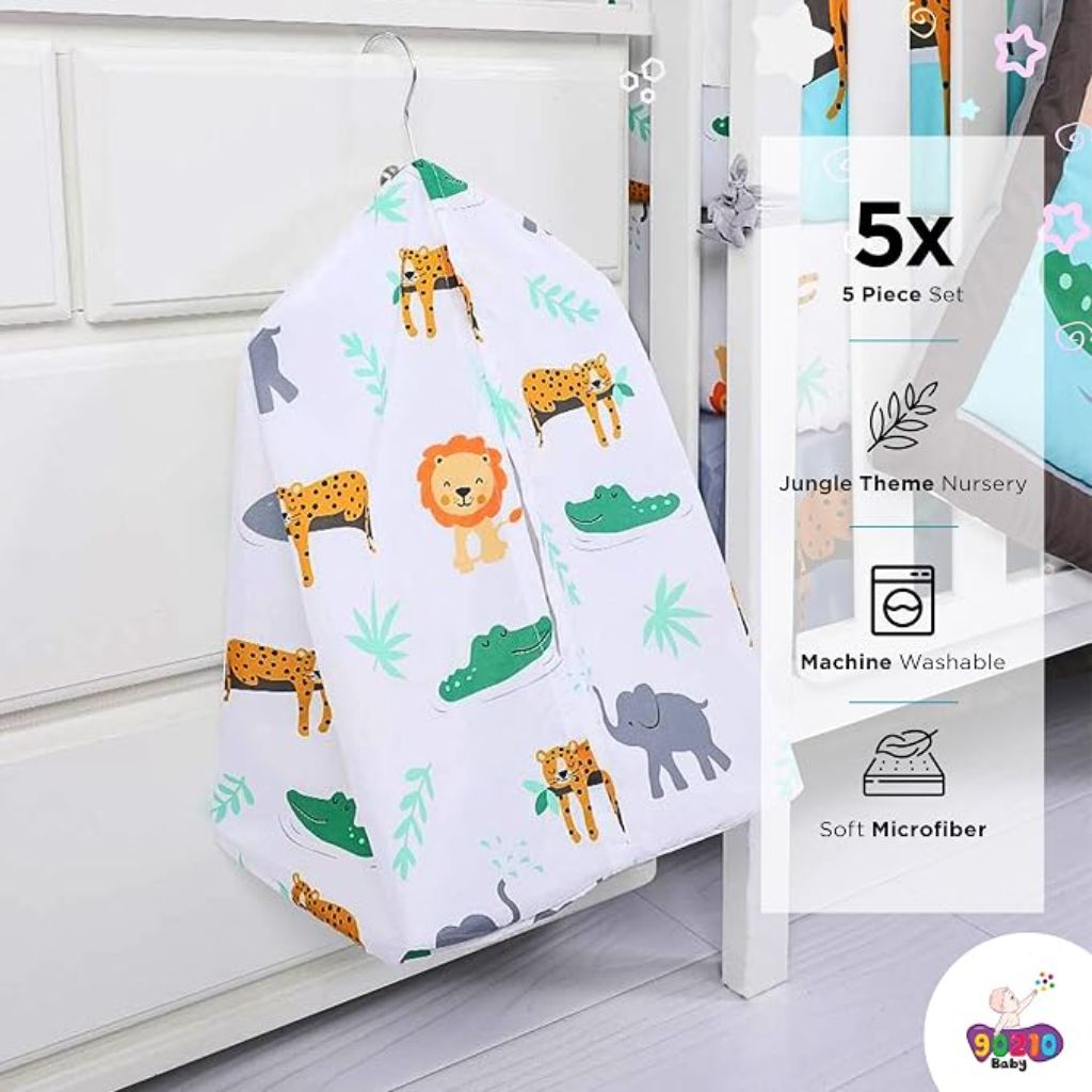 90210 Baby 5pc Crib Bedding Set - Jungle Theme