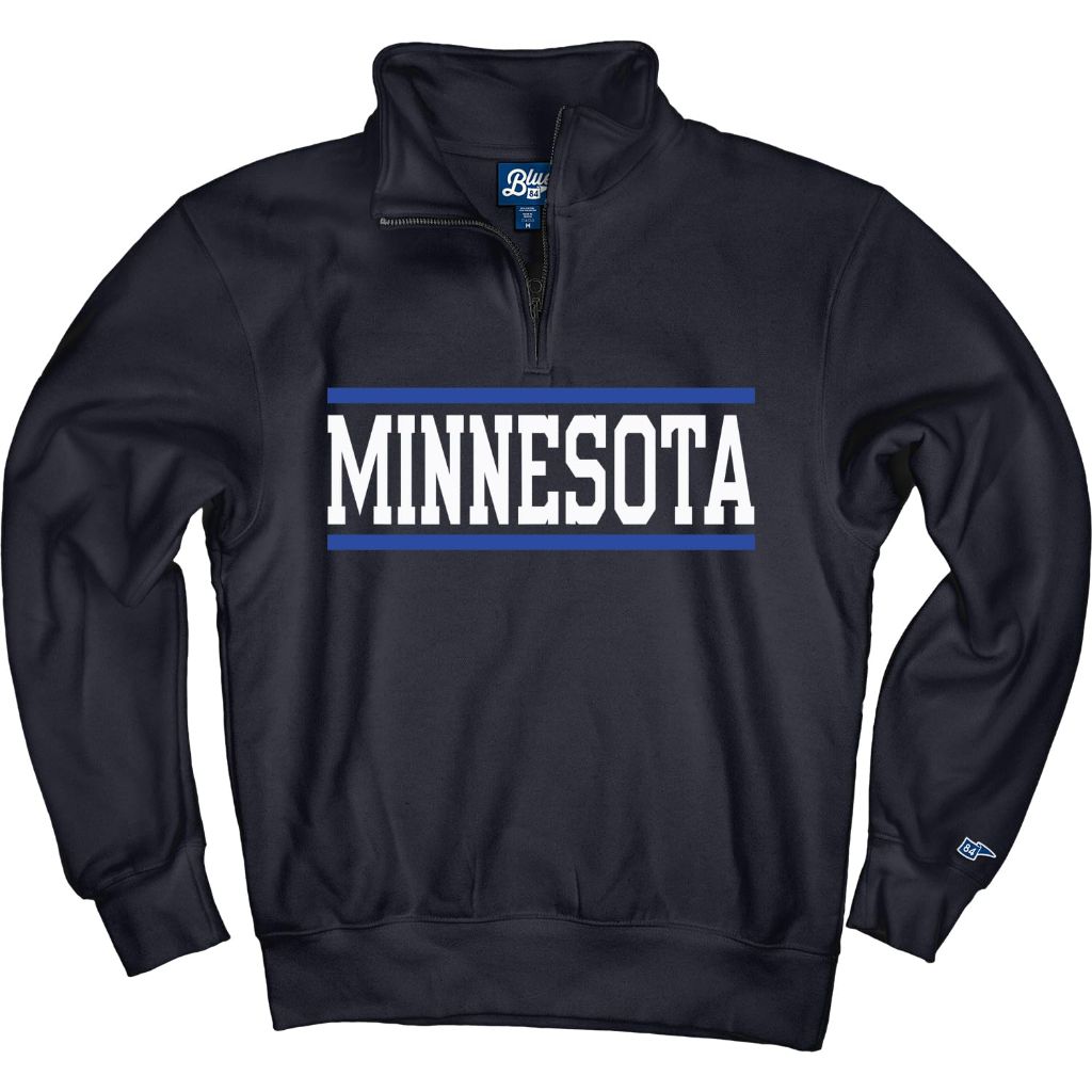 Minnesota Timberwolves NBA Officially Licensed Quarter Zip Sweatshirt Team Color, Medium