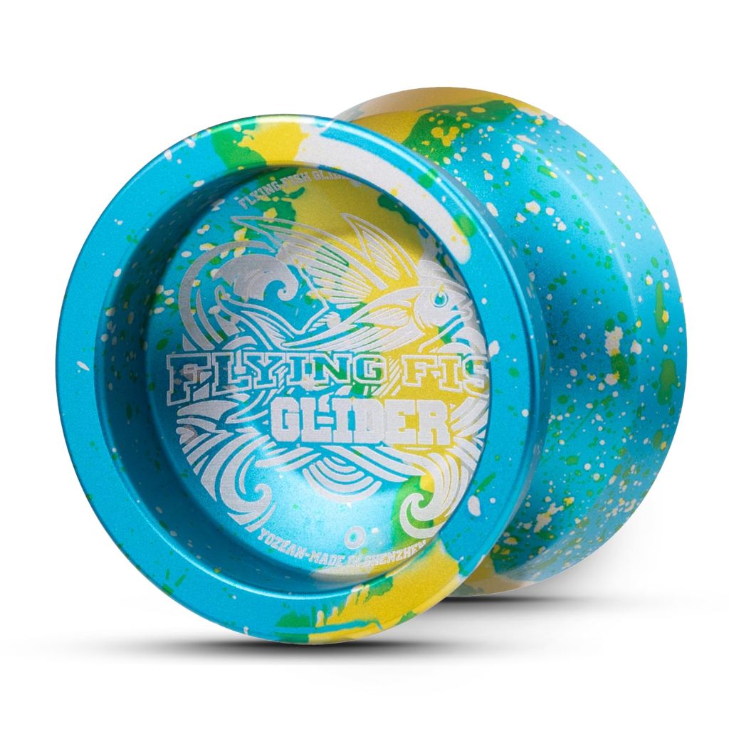 FS01 Yoyo Professional,Responsive Metal Yo-Yo for Kids 8-12 with Bearing & Extra Strings - Durable Trick Toys (Blue and Yellow)
