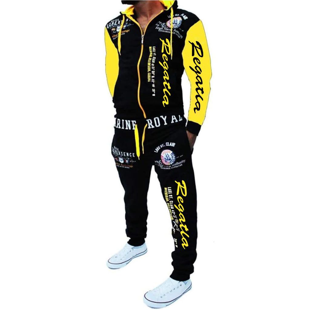 SZ L, Riskrole Men’s Hoodie Tracksuit Set 2 Pieces Casual Athletic Warm Sweatsuits Zip up Outfits