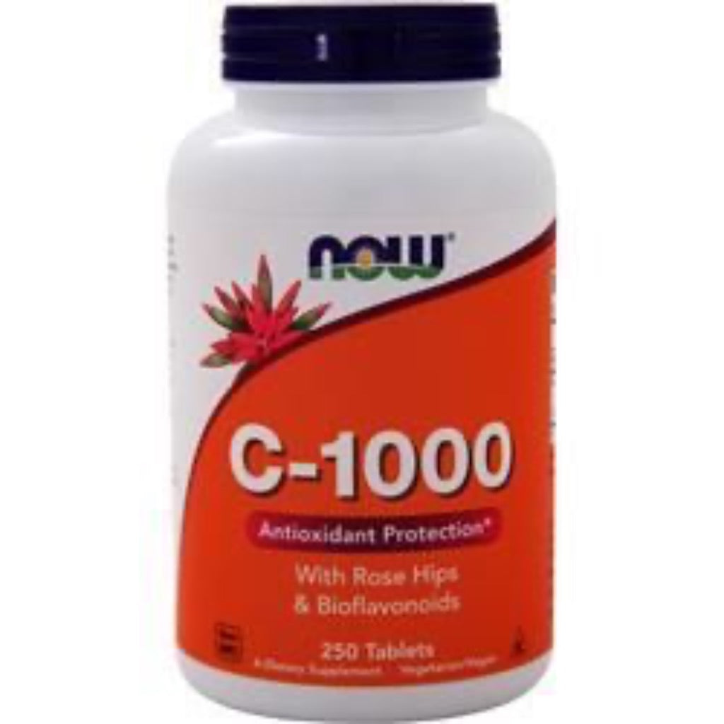 NOW Foods Vitamin C-1000 for Antioxidant Protection, 1000mg, 250 Tablets