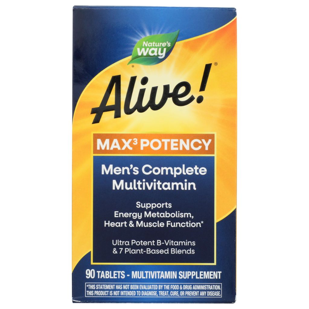 Nature's Way, Multivitamin Alive Energizer Mens, 90 Capsules