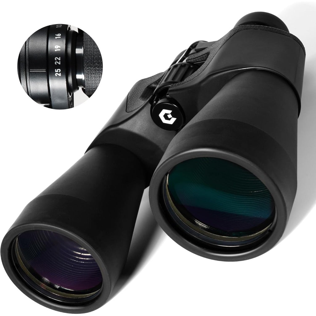 Gaiarena High-Powered Zoom Binoculars 10-25x60, Fully Broadband Multi-Coated Lens