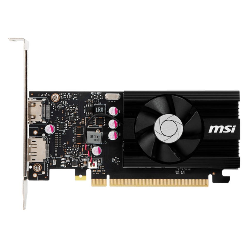 MSI GeForce GT 1030 4GB GDDR4 PCI Express 3.0 x16 (uses x4) ATX Video Card GT 1030 4GD4 LP OC