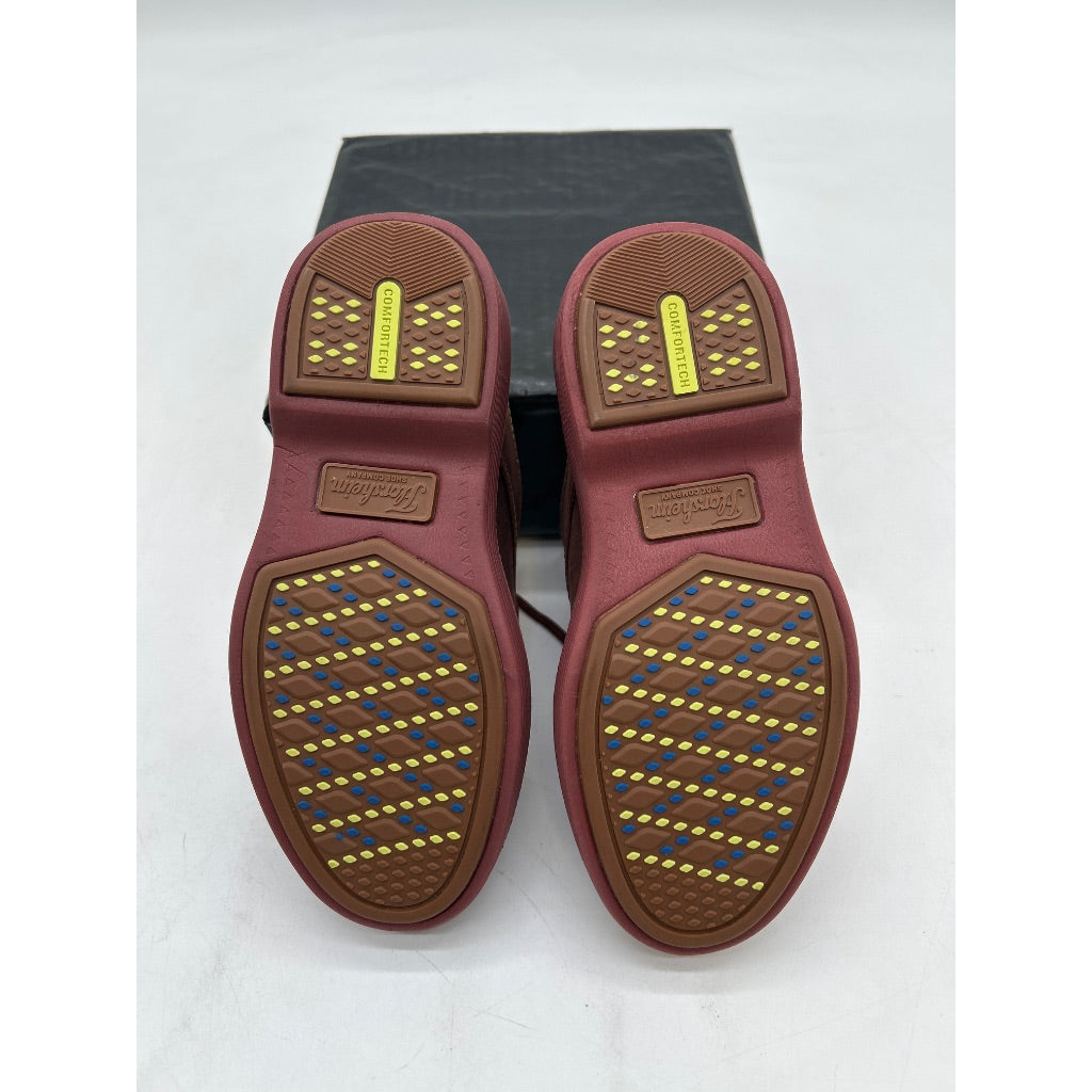 Florsheim Kid's Supacush Plain Toe Oxford Shoe, Brown Crazy Horse/Brick Sole - Size 10.5 Little Kid