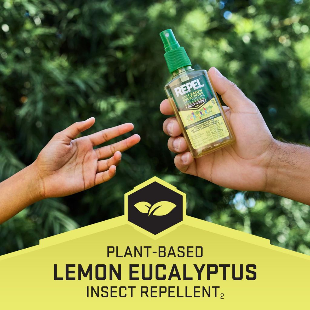 Repel Plant-Based Lemon Eucalyptus DEET-Free Insect Repellent, 4 Oz 2 Pk