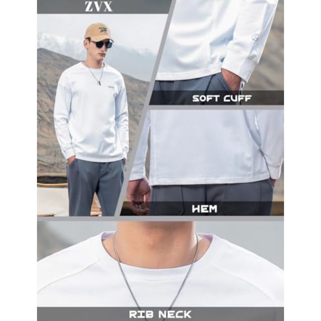 Men's Heavy-Duty Pure Cotton Casual Long Sleeve Shirt - White, Size Large