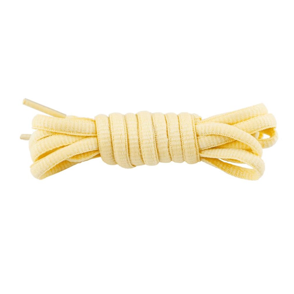 MOCATH Oval Athletic Shoelaces Half Round Shoe Laces for Sneakers Running Shoes Sport Shoe Strings Cream 47 Inch