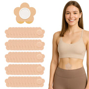 MONIER 50PCS Castor Oil Patches, No Wash (Beige)