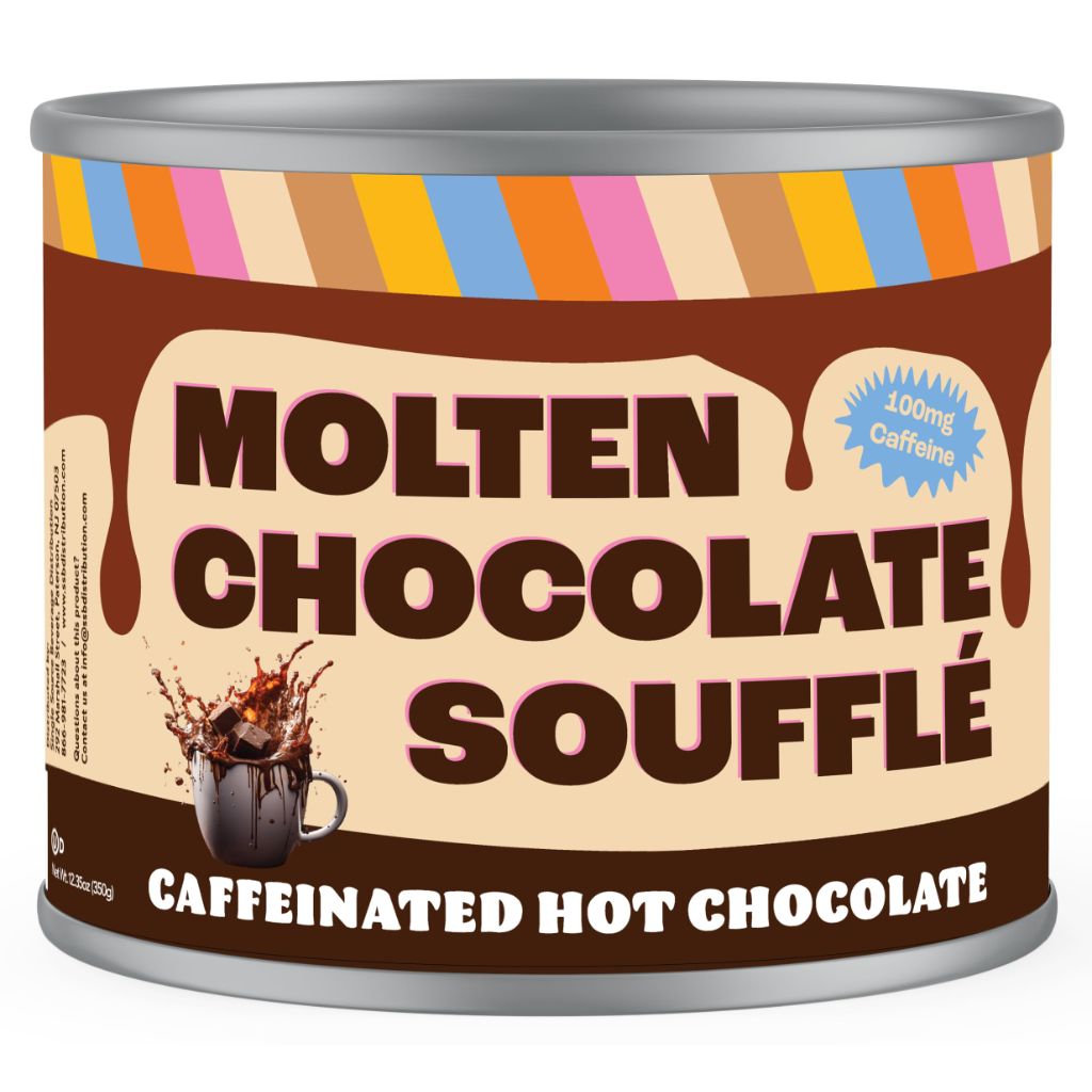 Crazy Cups Caffeinated Molten Chocolate Souffle Hot Cocoa Mix - 12 Ounce