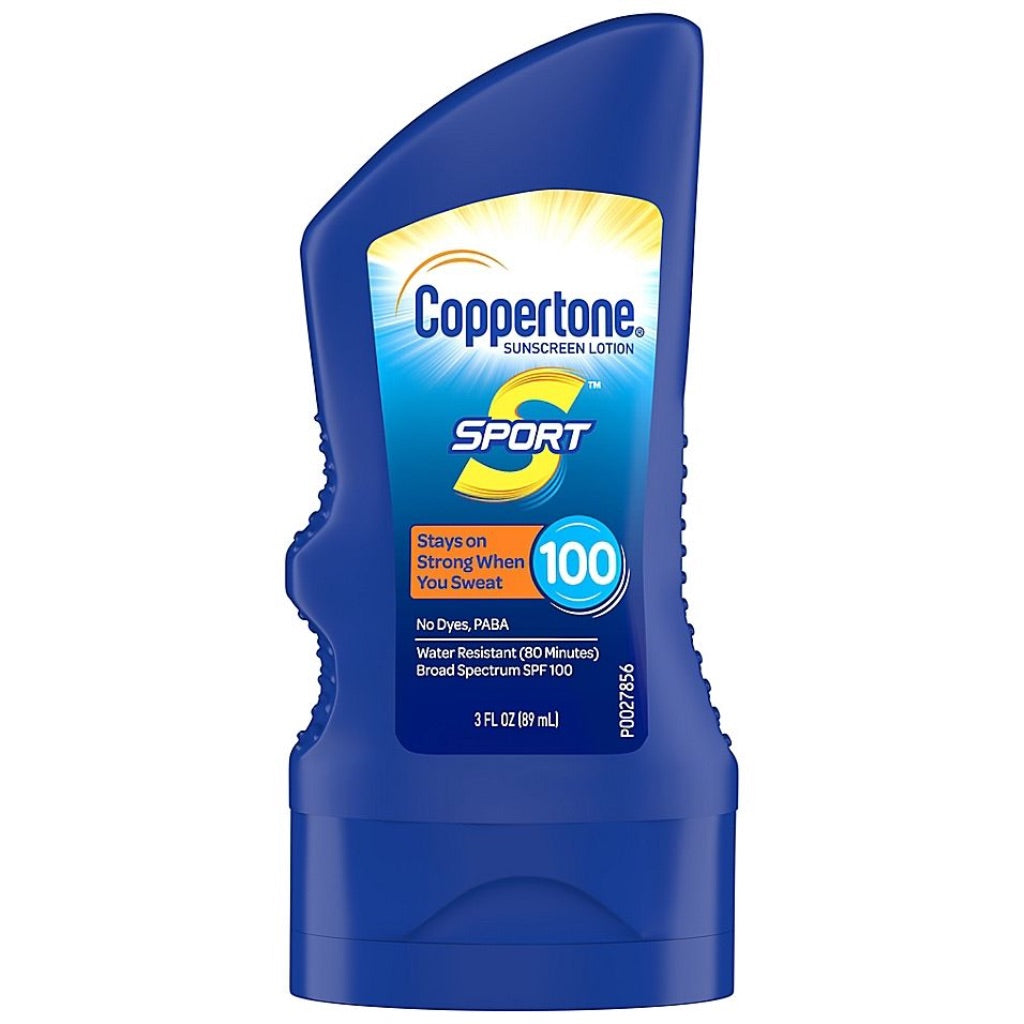Coppertone Sport Sunscreen Lotion, 4-in-1 Performance, SPF 100, 3 fl oz