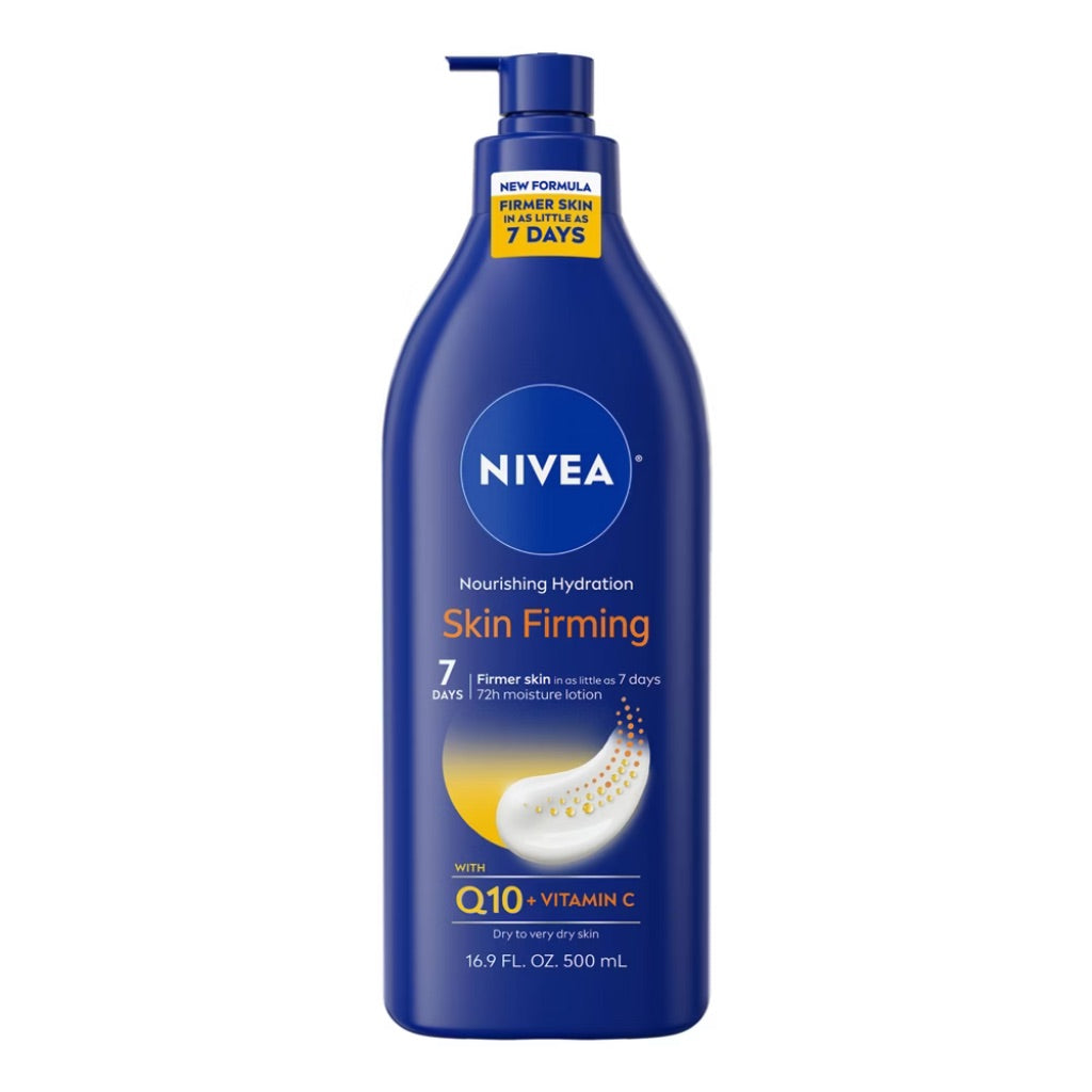 NIVEA Nourishing Hydration Skin Firming Body Lotion with Q10 and Vitamin C - 16.9 fl. oz.
