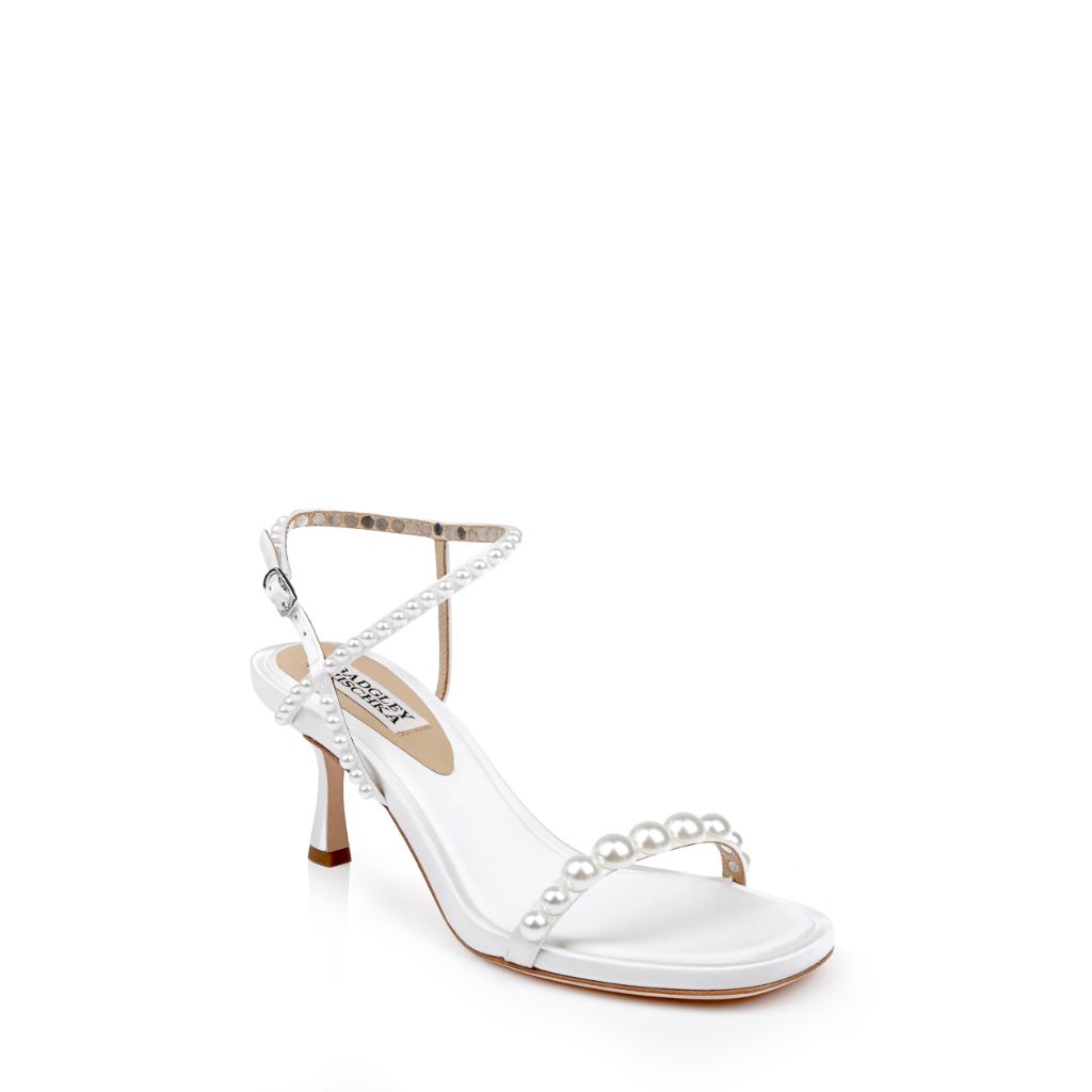 Badgley Mischka's Jolie Heeled Sandal, Soft White, 8.5