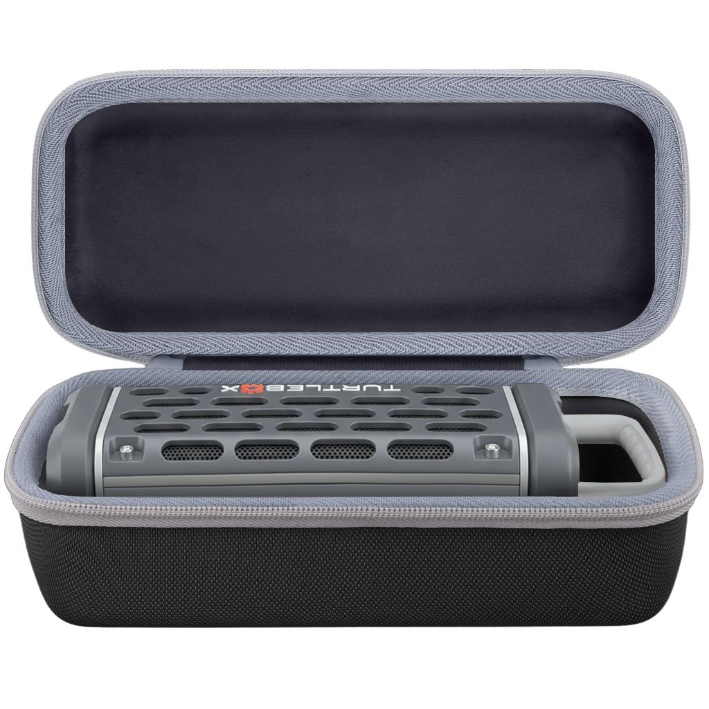 Co2CREA Hard Travel Case for Outdoor Portable Bluetooth Speaker – (Black)