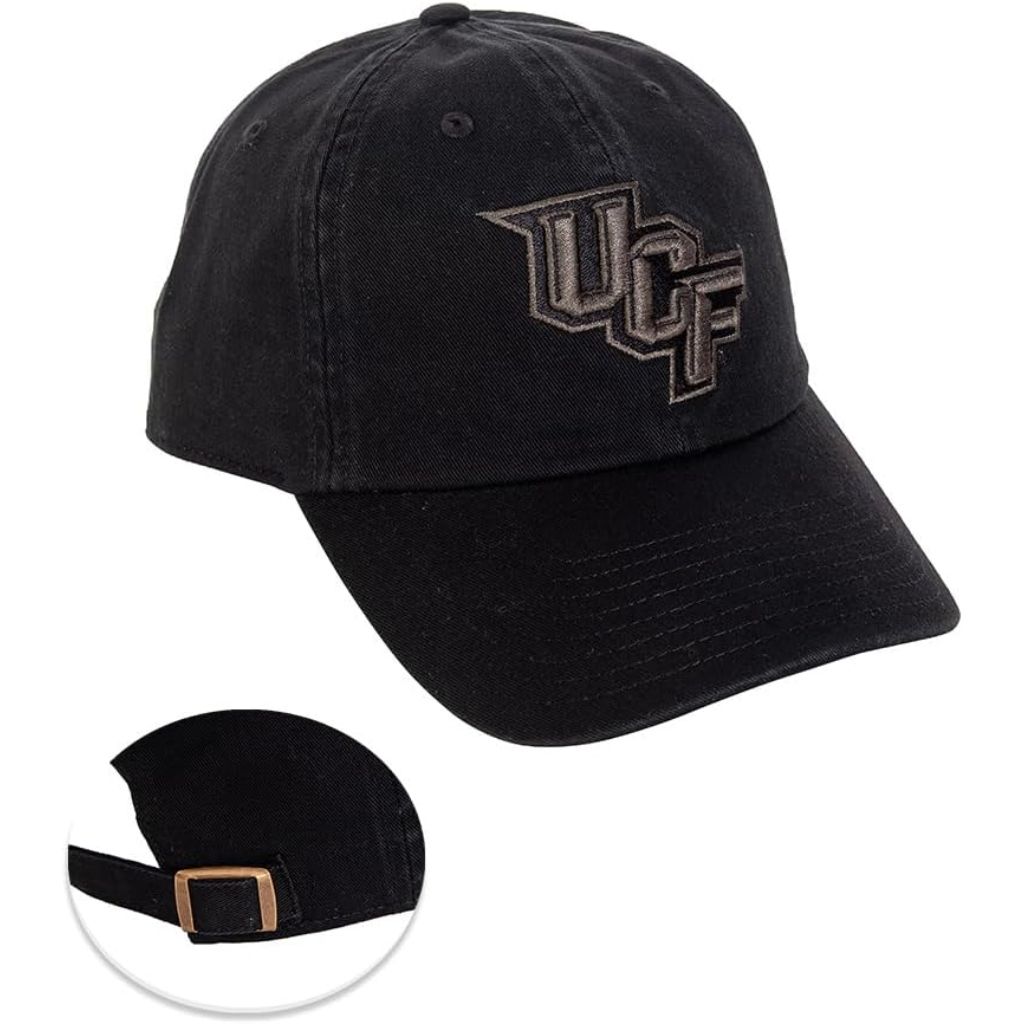 Desert Cactus University of Central Florida Baseball Hat Knights, Adjustable Cloth Strap Adult, Black