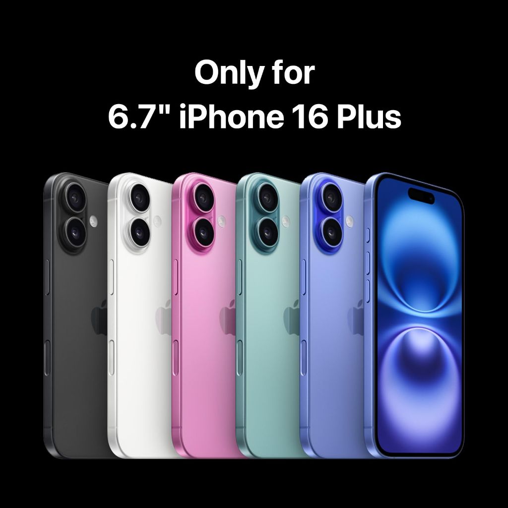 MAGEASY Designed for iPhone 16 Plus Case 6.7" - Shockproof Case with 360° Rotatable Stand, 16ft Ultimate Drop Protection (Black)