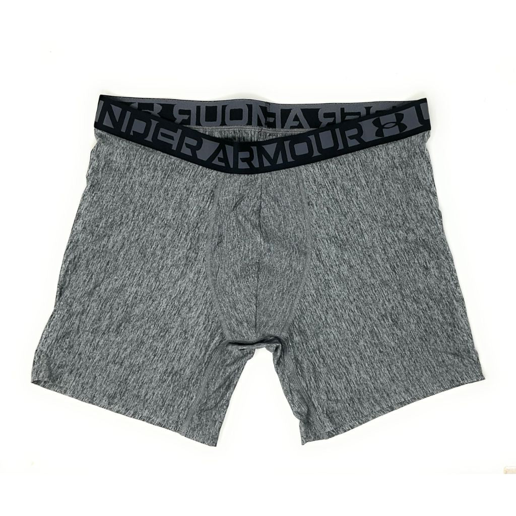 Under Armour Essential Tech 6 inch Boxerjock - 3 pack (US, Alpha, Large, Regular, Regular, Grey/Charcoal/Black)