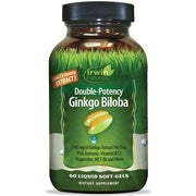 Irwin Naturals Double-Potency Ginkgo Biloba 240mg Extra Strength Brain Health Supplement - 60 Liquid Softgels