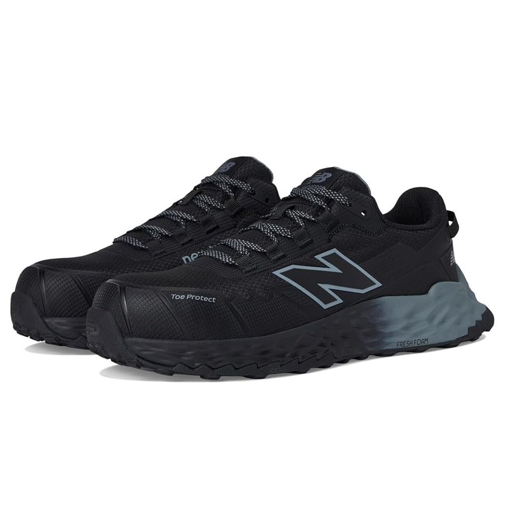 New Balance Men's Cremorne Safety Shoes Black/Grey 9.5 Extra Wide