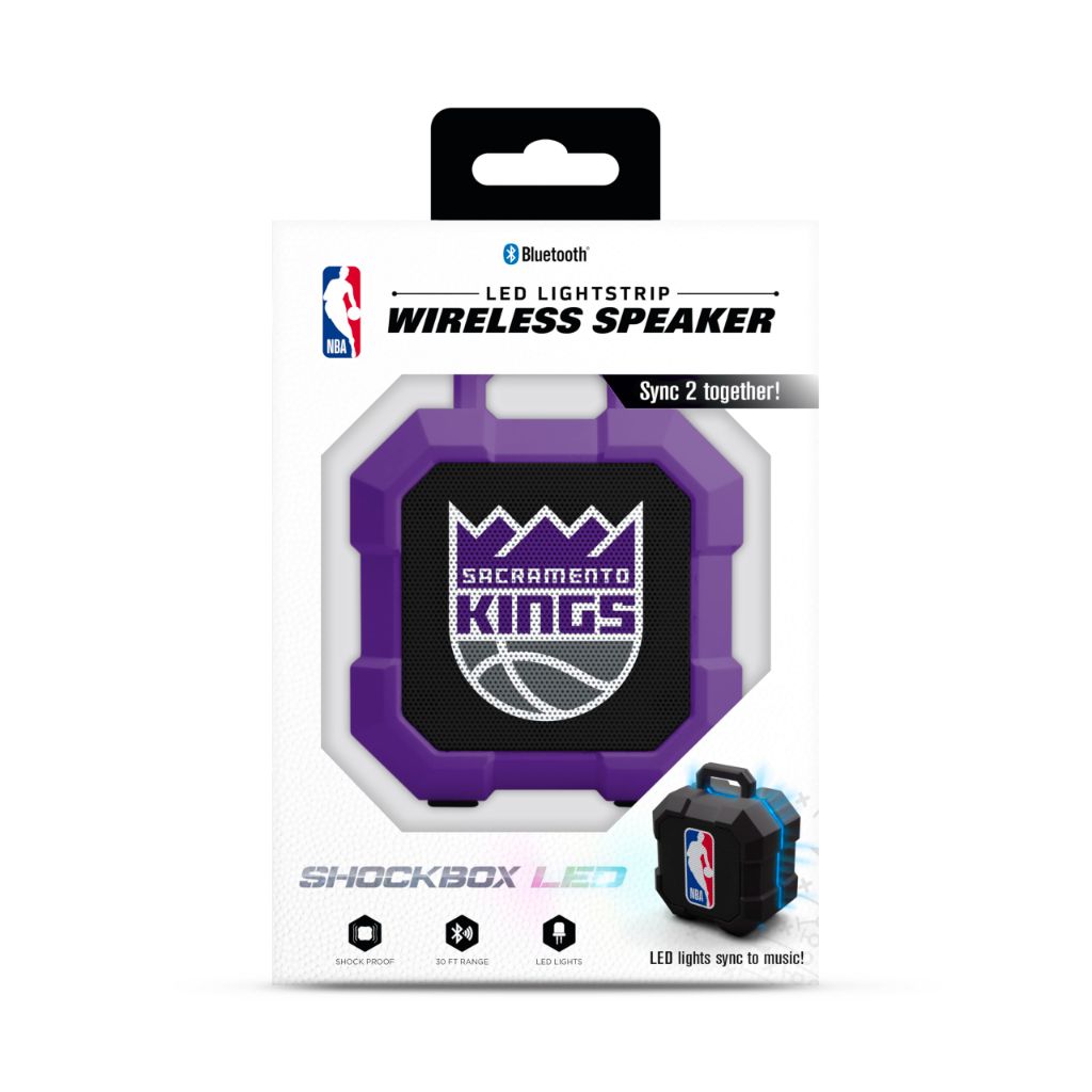 SOAR NBA Shockbox LED Wireless Bluetooth Speaker - Small Portable Speaker