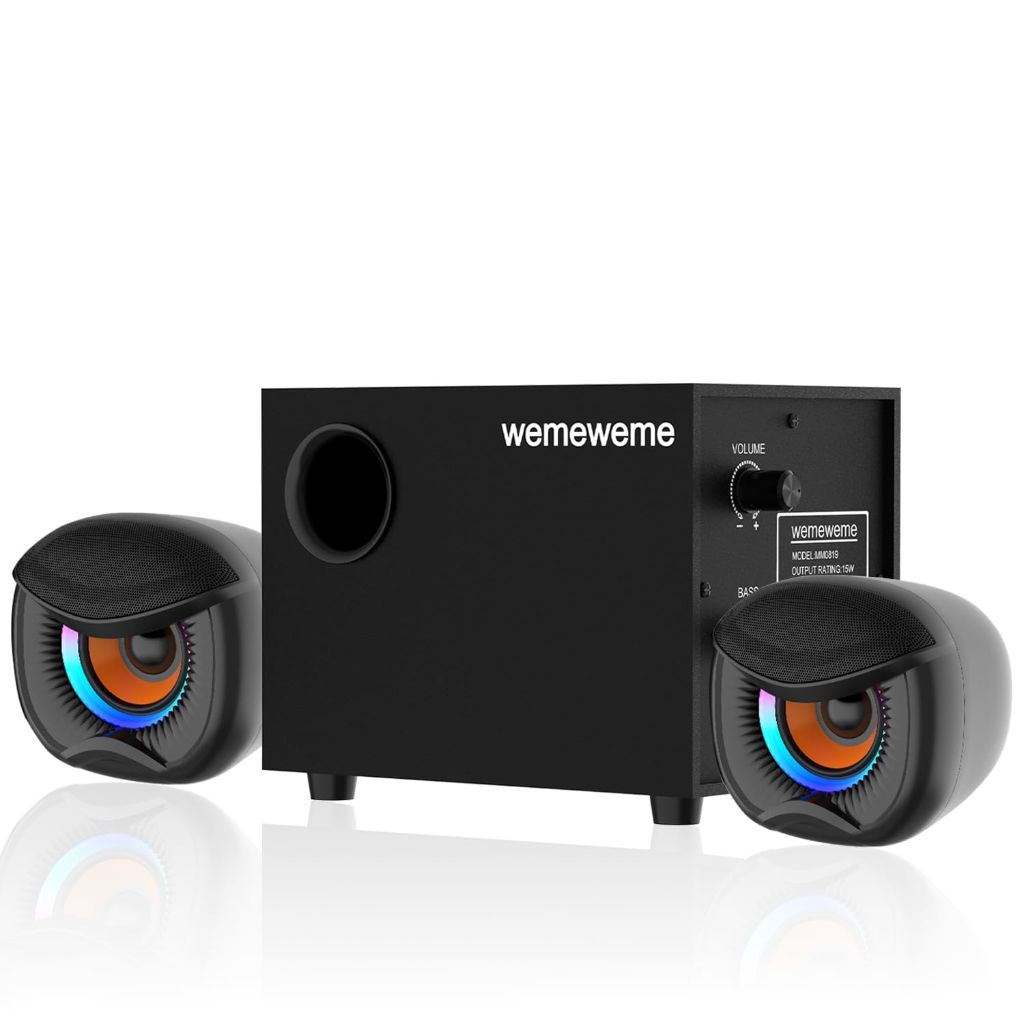 Wemeweme Computer Speakers, PC Speakers with Subwoofer