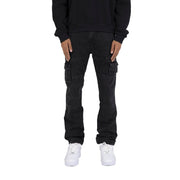 SZ 40, Mnml Men's V244 Cargo Baggy Denim | Vintage Black