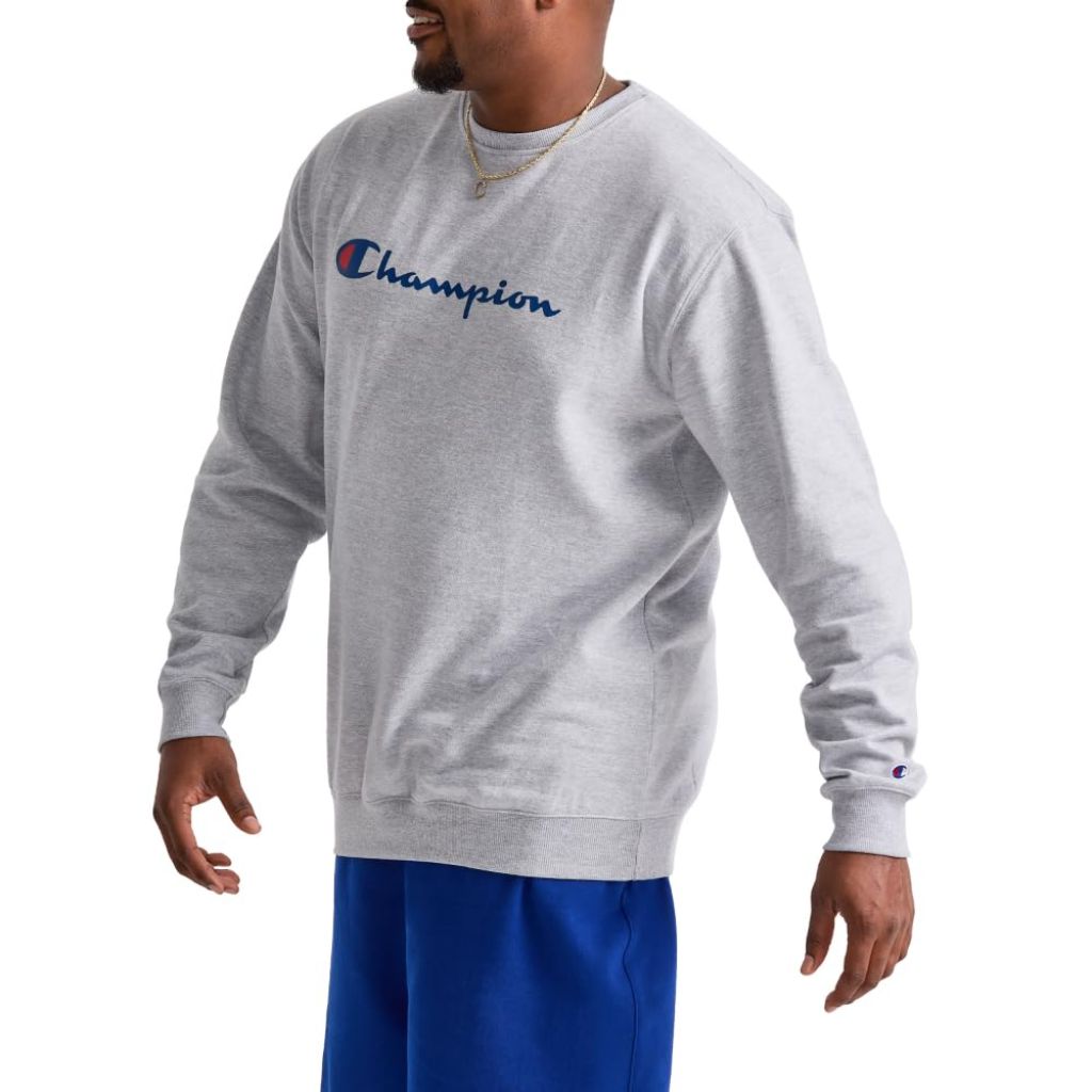 SZ XS, Champion Men's Sweatshirt, Powerblend, Fleece Midweight Crewneck Sweatshirt