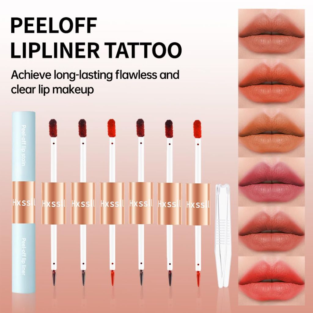 Hxssll Matte Lip Stain Peel Off Lip Liner Tattoo, Peel-off Lip Stain Masque - 05#