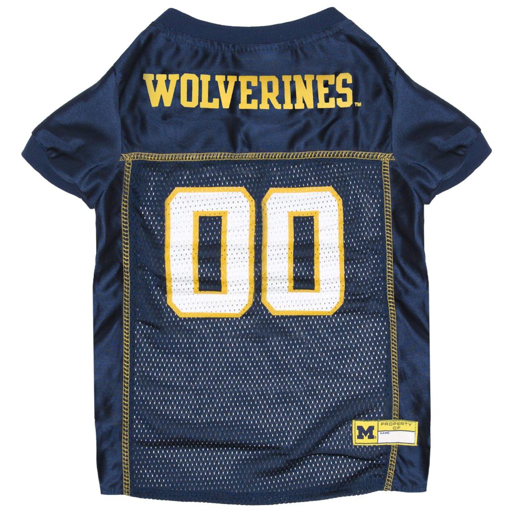 SZ M, Pets First NCAA College Michigan Wolverines Mesh Jersey for DOGS & CATS