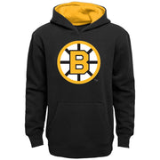 SZ L 14/16 Outerstuff NHL Kids Youth 4-20 Official Primary Logo Fleece Lined Pullover Hoodie Sweatshirt - Black, Boston Bruins