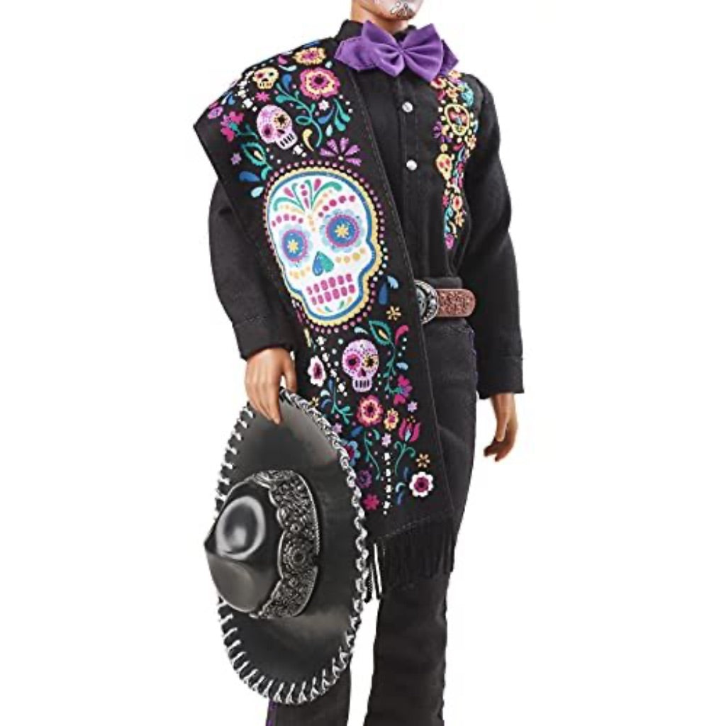 Barbie 2021 Dia De Muertos 2021 Ken Doll (12-in) Wearing Embroidered Shirt & Serape