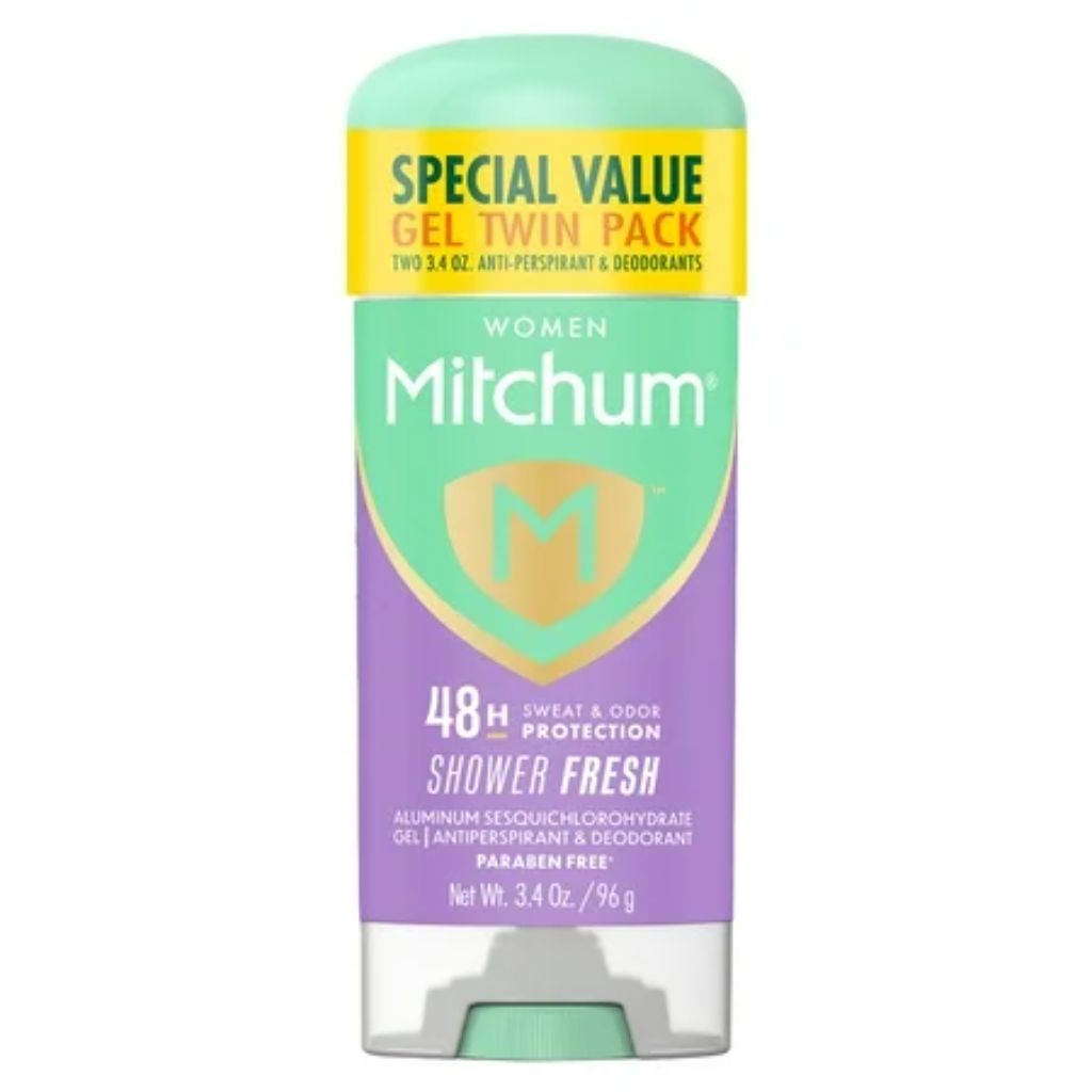 Mitchum Women’s Triple Odor Protection Antiperspirant & Deodorant Gel  Shower Fresh  2 pack