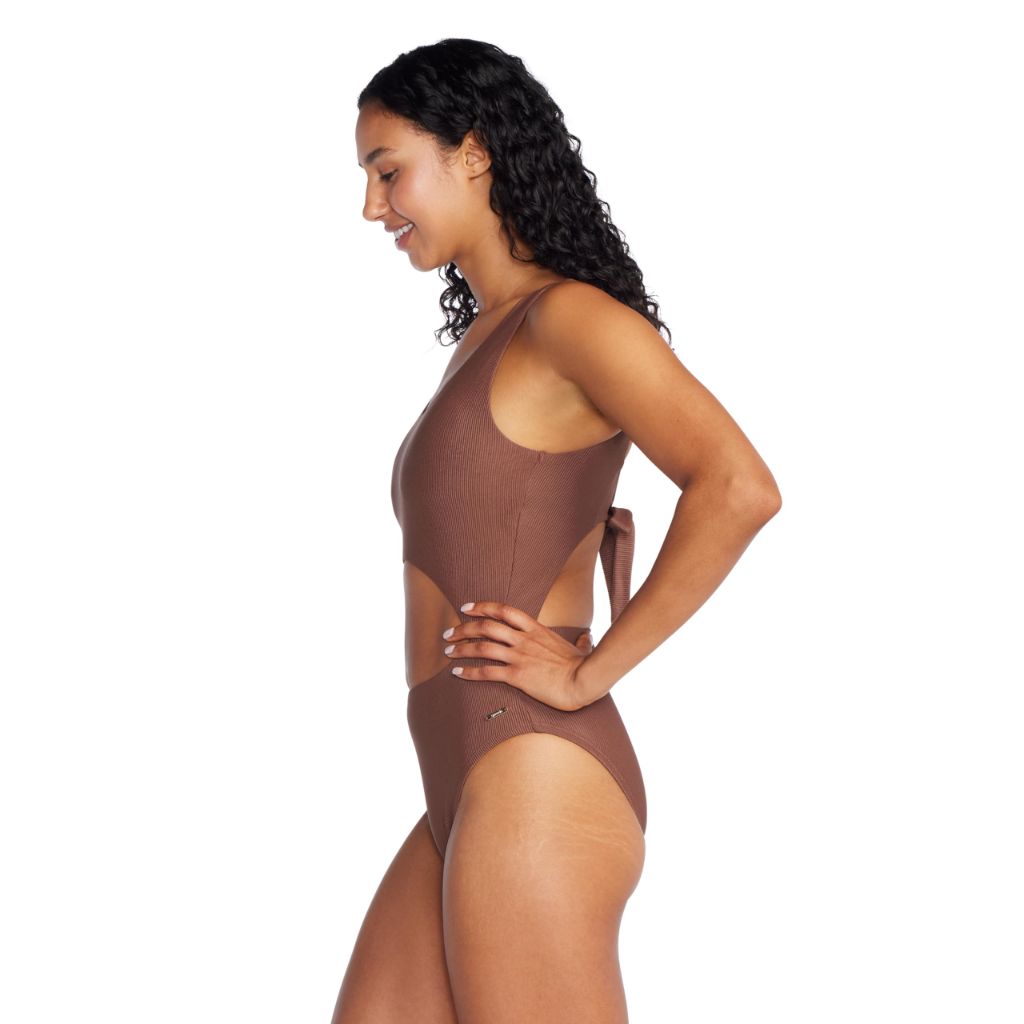 Speedo Women's Swimsuit One Piece Keyhole Tie Back 6