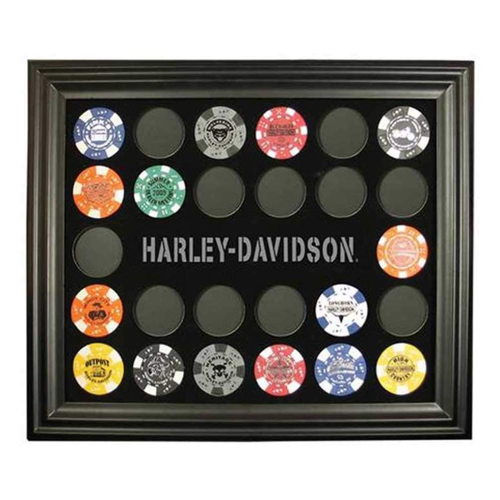 Harley-Davidson Poker Chip Collectors Frame. 6927