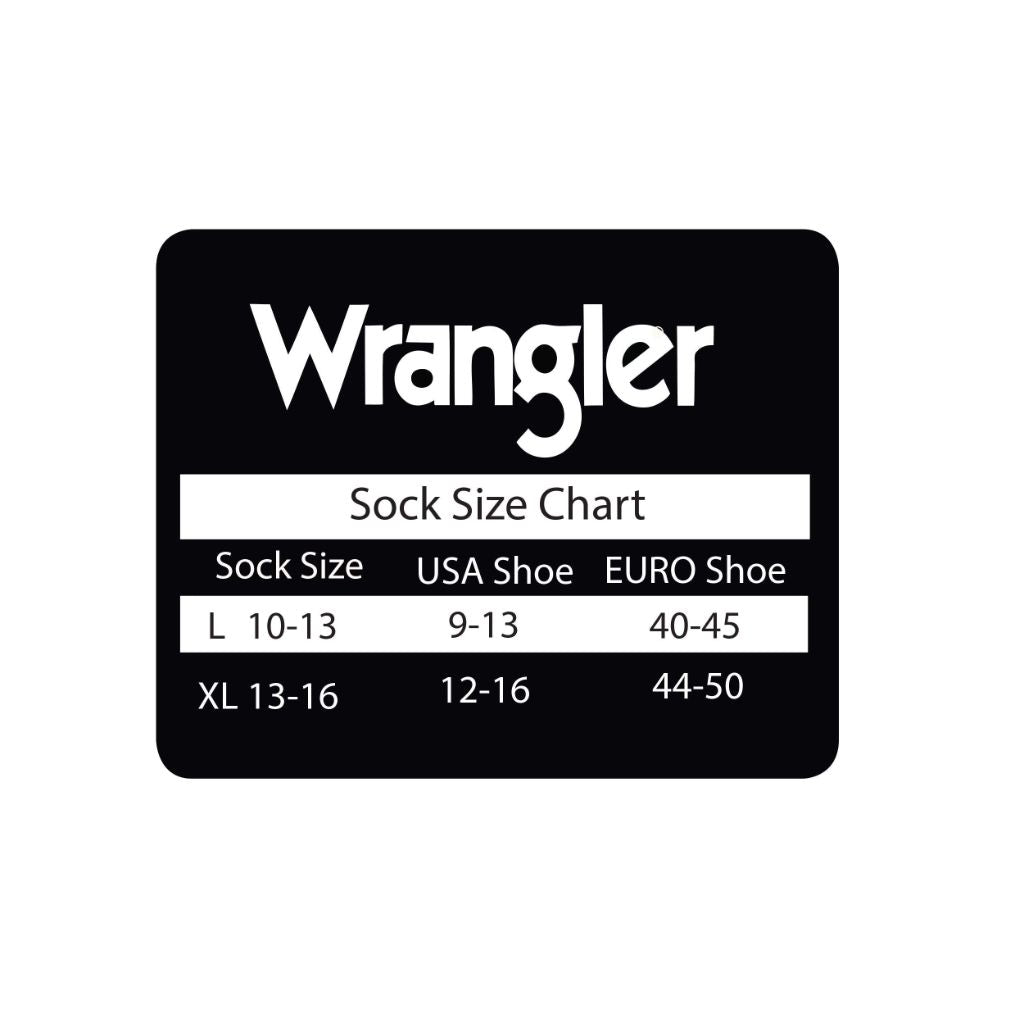 Wrangler Riggs Men's Cotton Cushion Crew Socks - Black(10-13, 2 Pair)