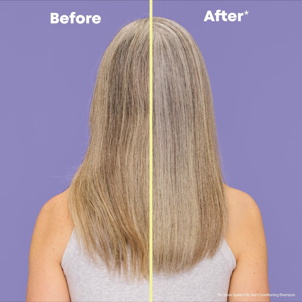 Matrix So Silver Purple Shampoo - Neutralizes Yellow Tones, Color Depositing, Brightening & Toning 33.8 Fl Oz