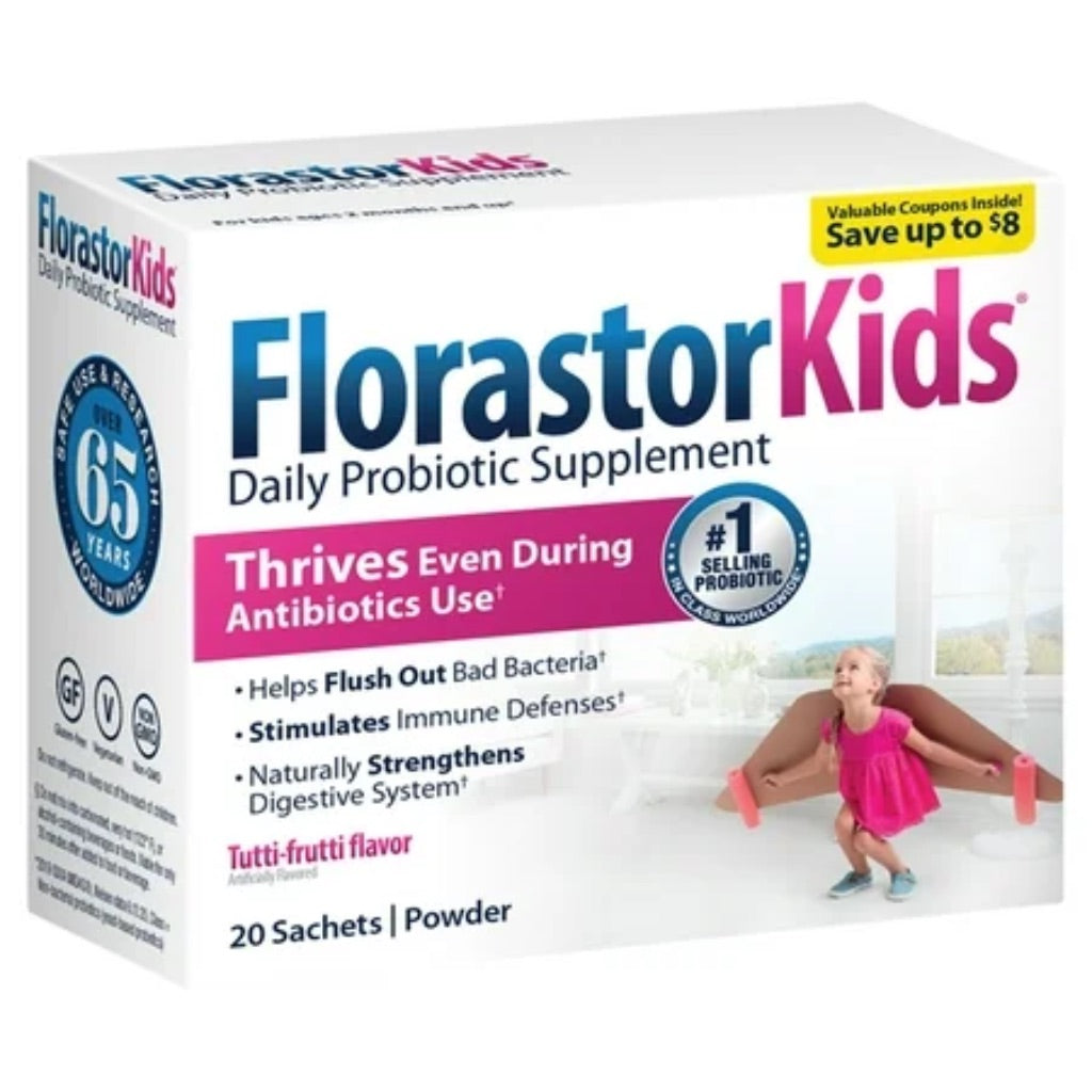 Florastor Kids' Digestive Probiotic Easy-To-Mix Powder - 20ct
