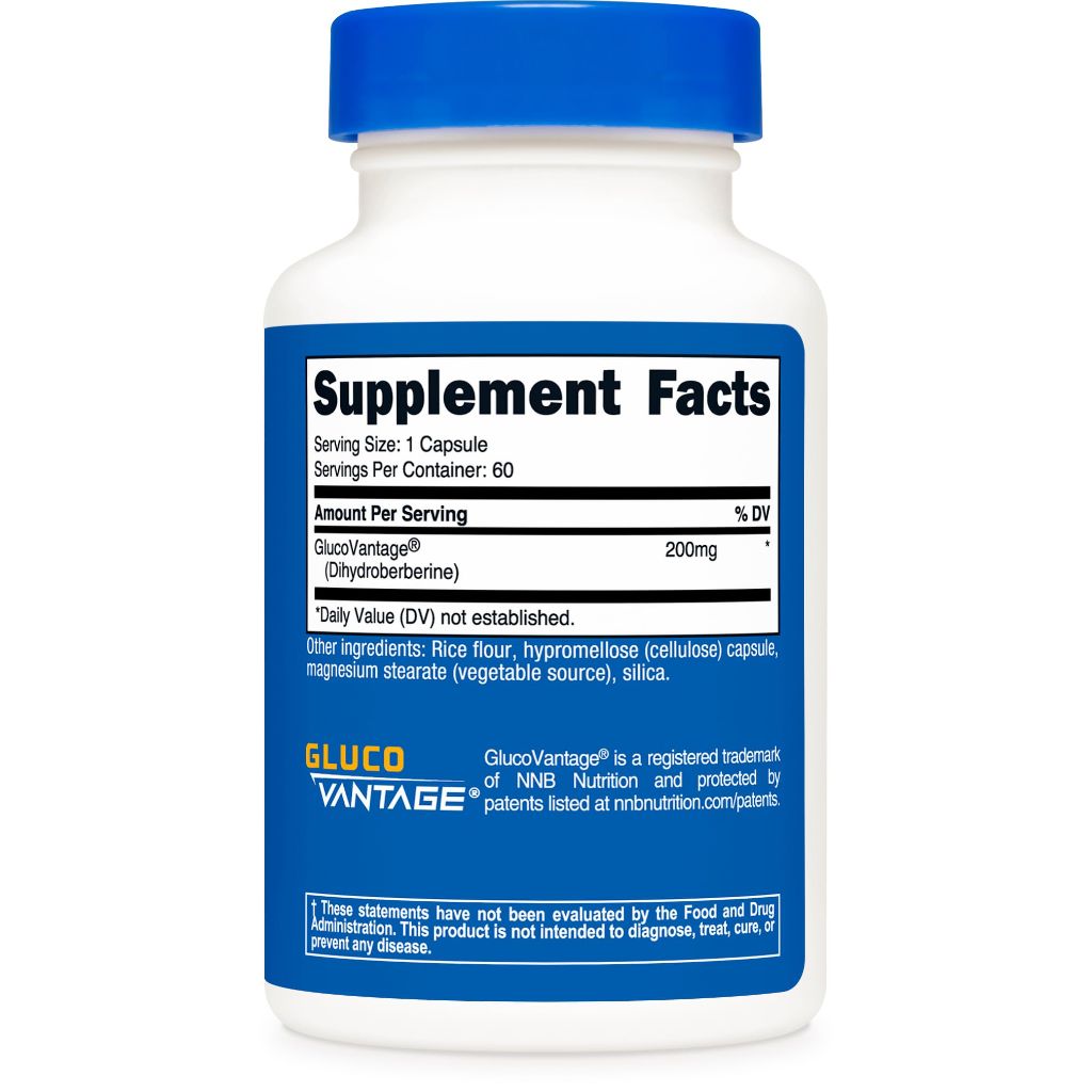 Nutricost Dihydroberberine Capsules (200mg, 60 Capsules) - More Bioavailable Metabolite of Berberine