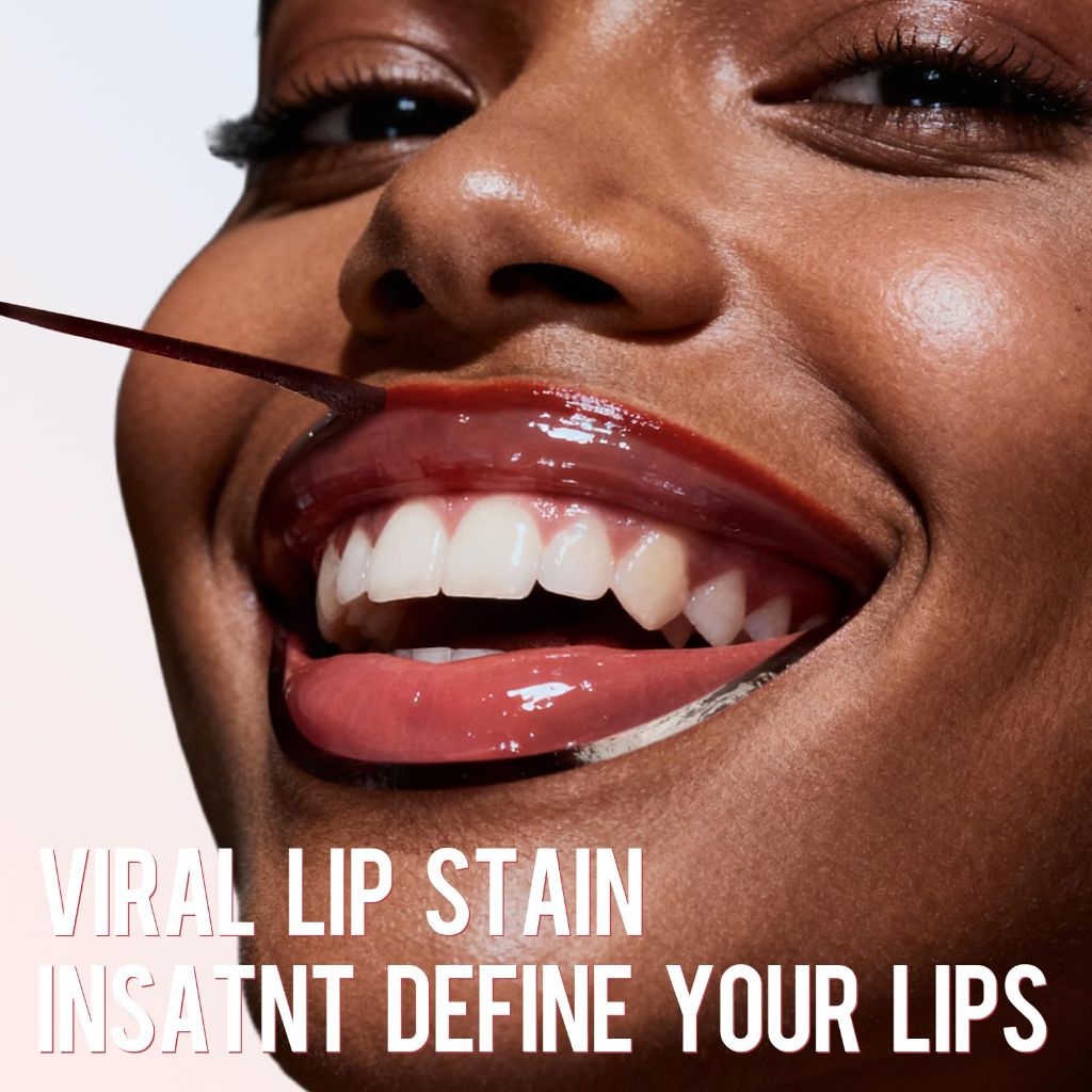 Vevivia Beauty Lip Stain - Long Lasting Peel Off Lip Stain with Tweezer, Nude Pink