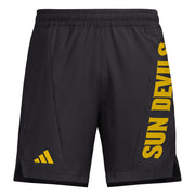 Adidas Men's D4T Woven Arizona State University Shorts, Black/Team Collegiate Gold/Arizona State University, Medium/5" Inseam